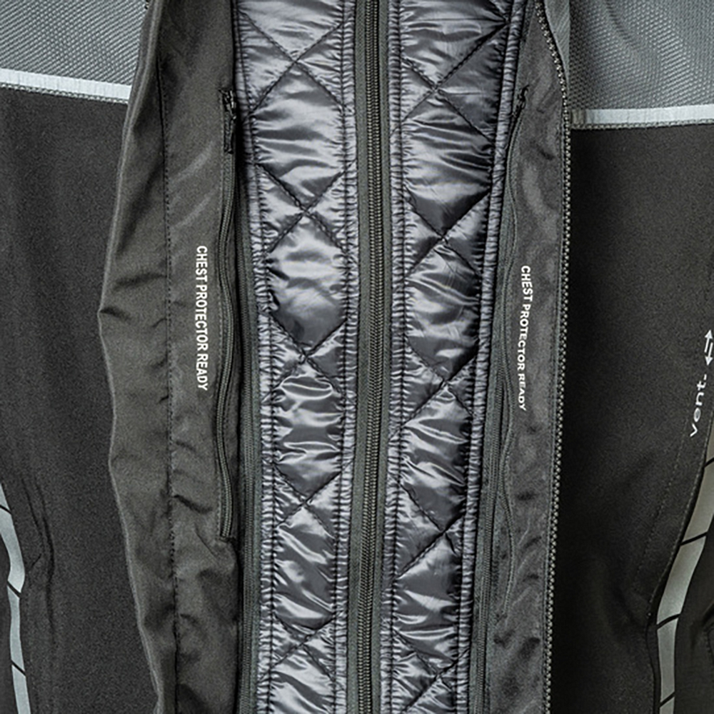 Lindstrands tekstiilitakki Bydalen Musta/teräksen harmaa 62 - Image 3