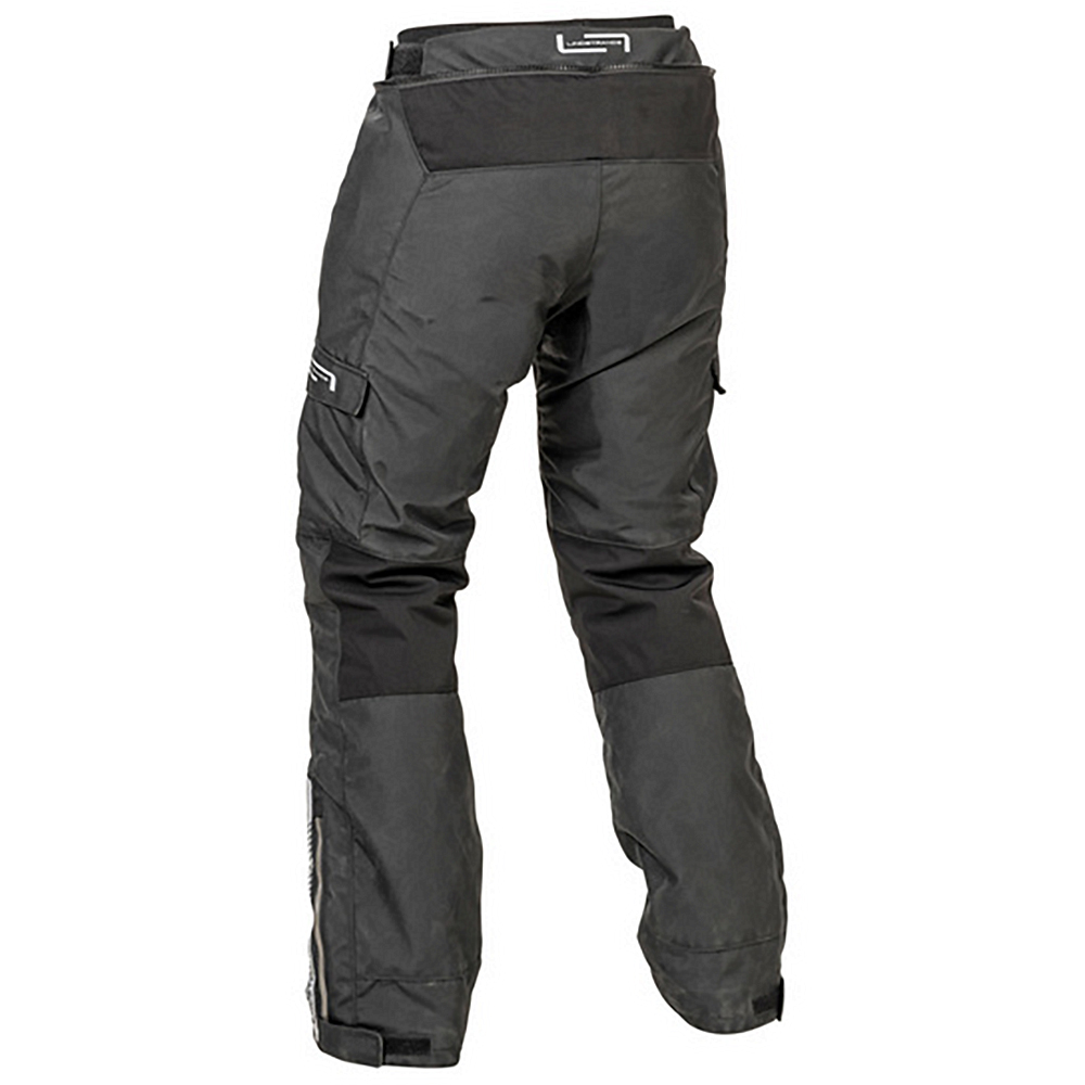 Lindstrands Tekstiilihousu Borgvik Pants Musta lyhyt ja leveä D128 - Image 2