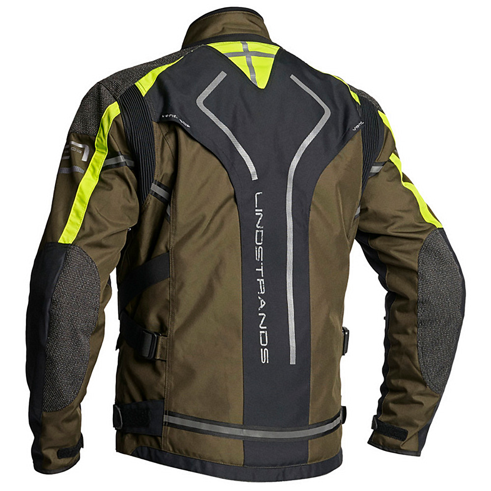 Lindstrands Tekstiilitakki Oman Musta/kiwi 48 - Image 2