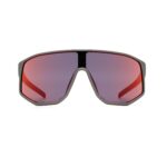 Spect Red Bull Dash Sunglasses Matt Metal Grey w Blue/Red/Purple Mirror lens
