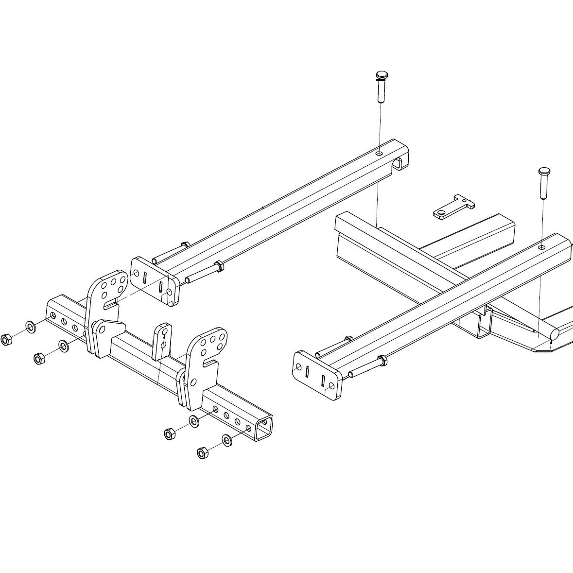 Bronco Adapteri V-auralle 75-804800 Yamaha Lejab puskulevyrunkoon