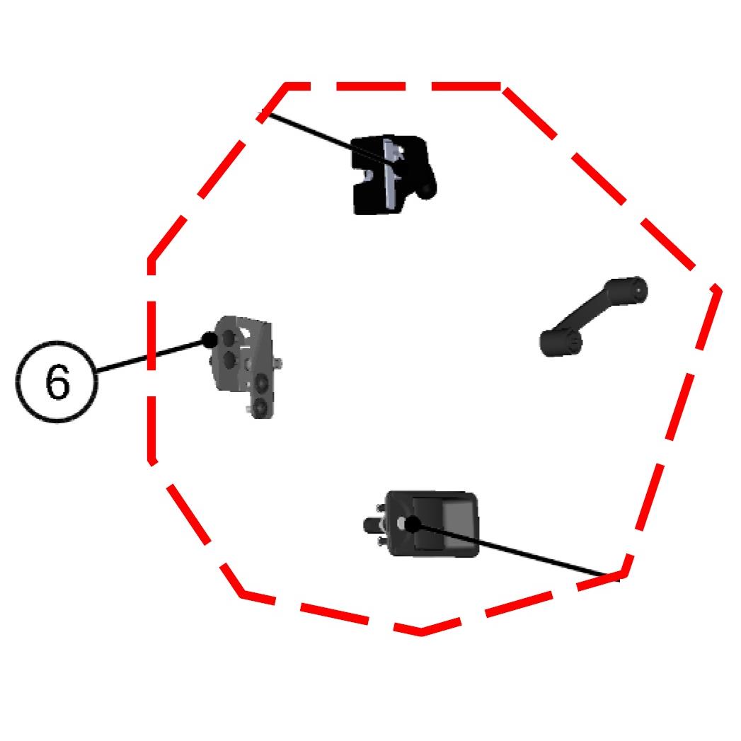DFK Oven Lukko- ja stopparisarja Vasen Polaris Ranger 570 Midsize 2022->