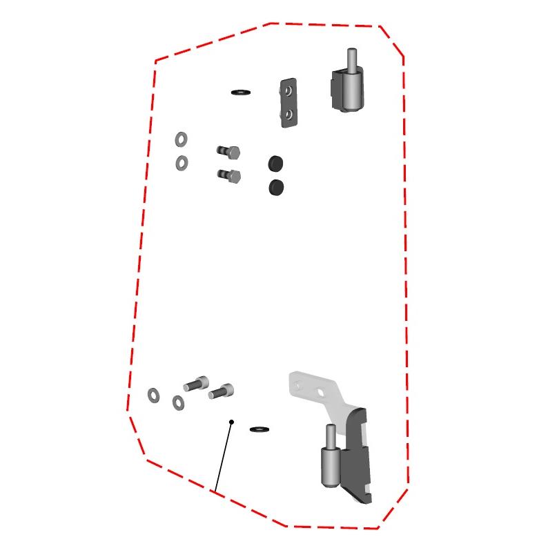 DFK Oven Saranasarja Vasen Polaris Ranger 570 Midsize 2022->