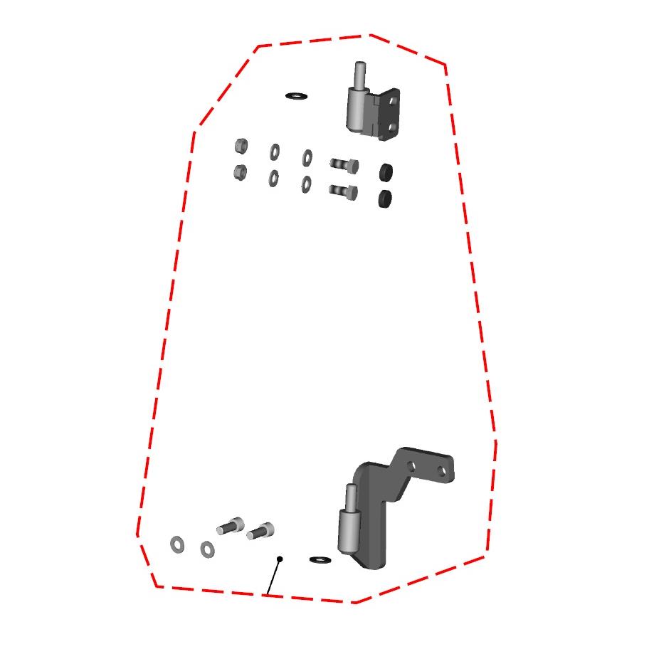 DFK Oven Saranasarja Oikea Polaris Ranger 570 Midsize 2022->