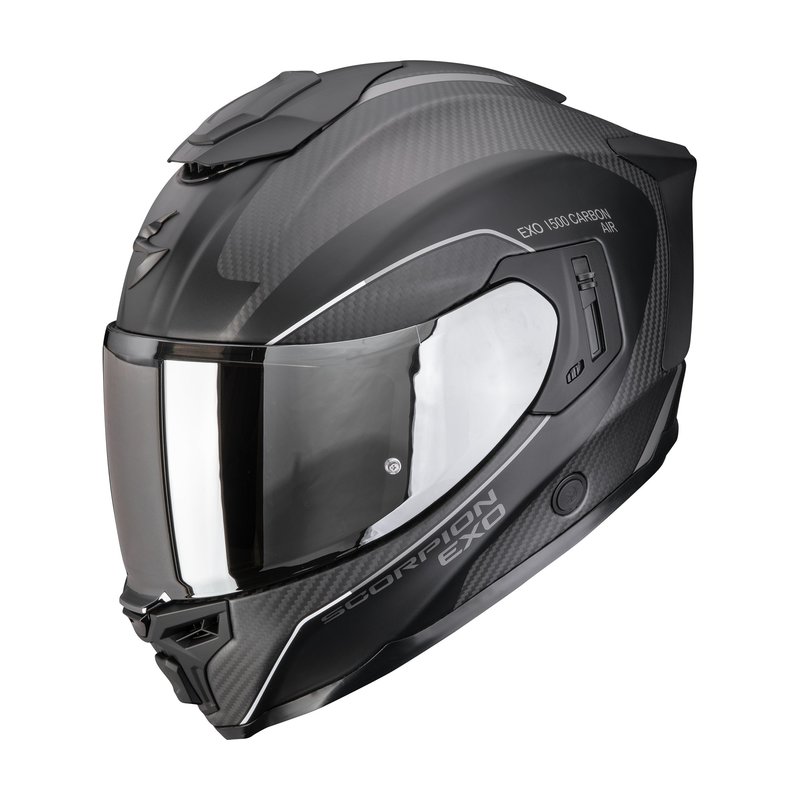 SCORPION Helmet EXO-1500 CARBON AIR MUNDI Matt Black-Silver