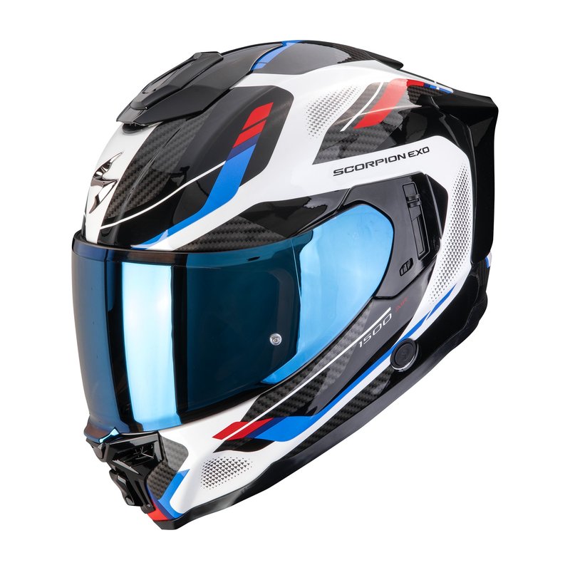 SCORPION Helmet EXO-1500 AIR SLEEK White-Red-Blue