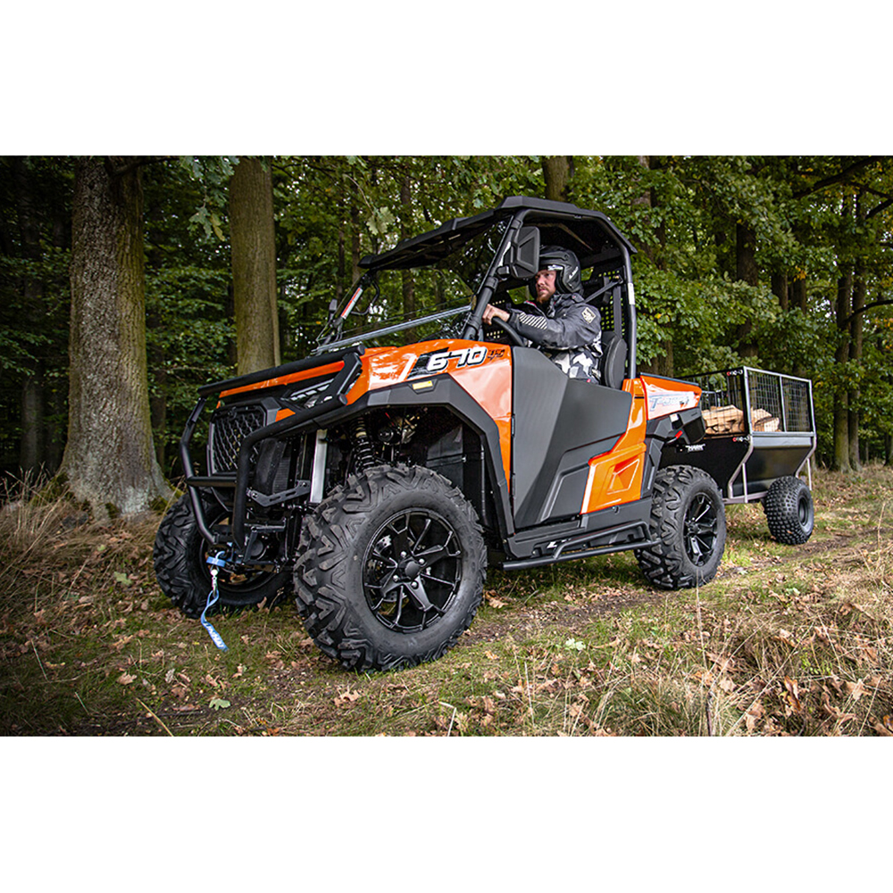 Linhai T-Boss UTV 670 EPS, T1B traktorimönkijä lämpöhytillä, musta - Image 4