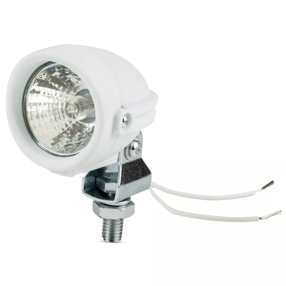 Lisävalo, valkoinen yleismalli pyöreä 12v Halogen
